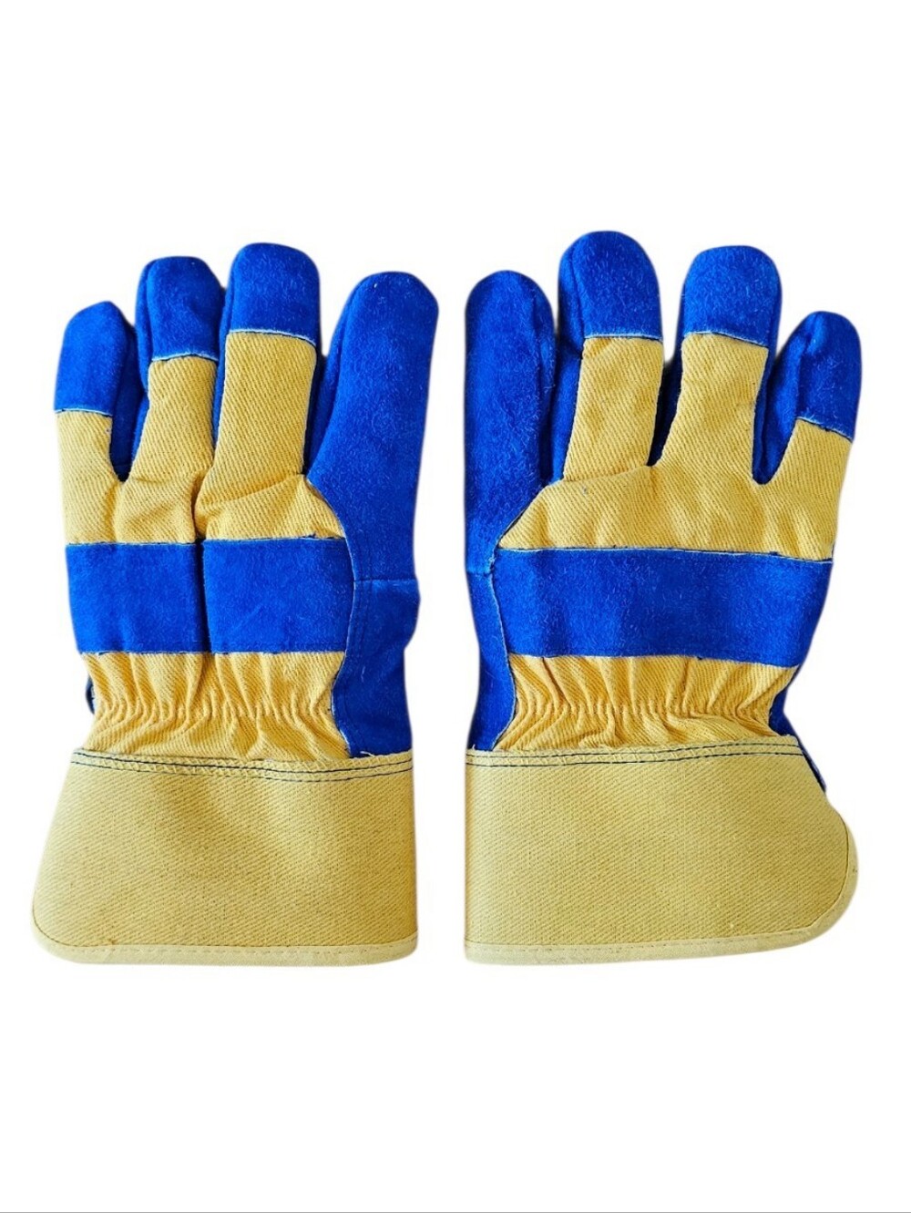 BDG Split Fitter Insulated w Faux Shearling Gloves Blue Yellow Exterior men's XL